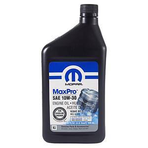Olej silnikowy 10W30 MOPAR MaxPro JEEP CHRYSLER DODGE - 0,946l. MS-6395