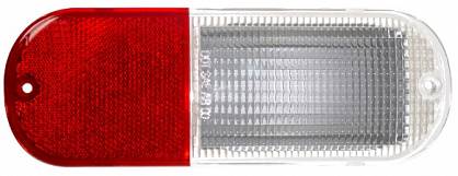 Lampka lampa  cofania w zderzak tylny  czerwono - biała  SAE z żarówką i oprawką  2001 - 2005 r.  Chrysler PT Cruiser