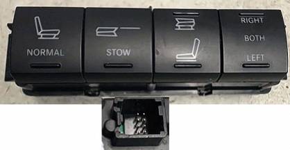 Włącznik panel (w bagażniku) sterowania III rzędem siedzeń foteli 2008 - 2011 Chrysler Voyager; Chrysler Town&Country (RT)
